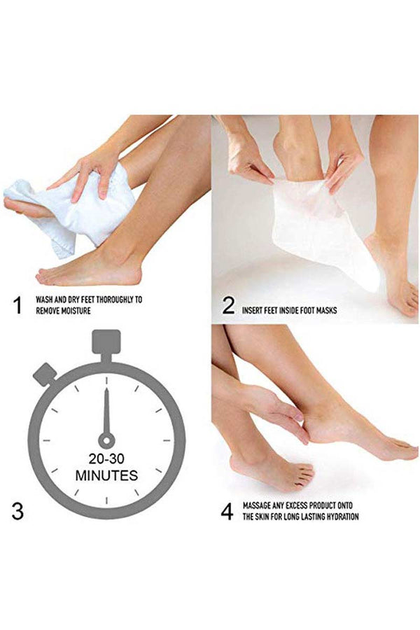 Cala Calcetines hidratantes para pies: Agua De Rosas (3 pares)