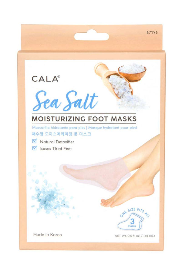 Cala Calcetines hidratantes para pies: sal marina (3 pares)