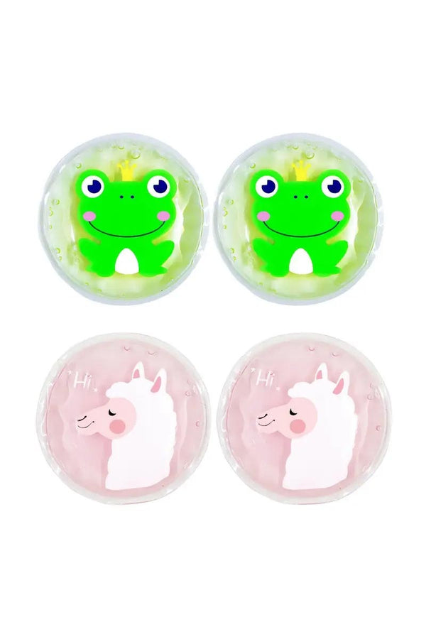 Cala Almohadillas Calientes y Frias Para Los Ojos ( Llama/Rana )2 Pares Reutilizables