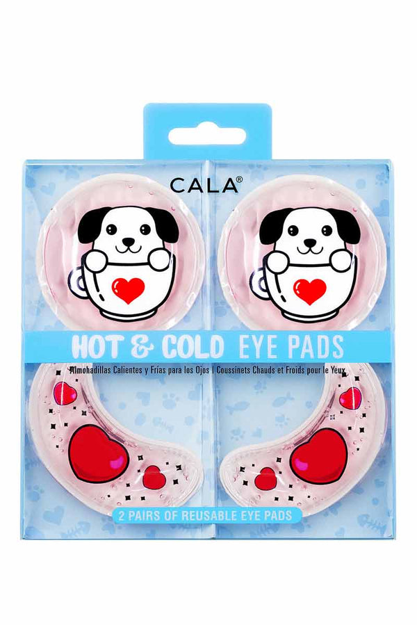 Cala Almohadillas Calientes y Frias Para Los Ojos ( cachorro/corazones )2 Pares Reutilizables