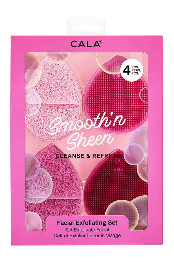 Cala Smooth'n Sheen - Facial Scrubs Pink ( 4 unidades )