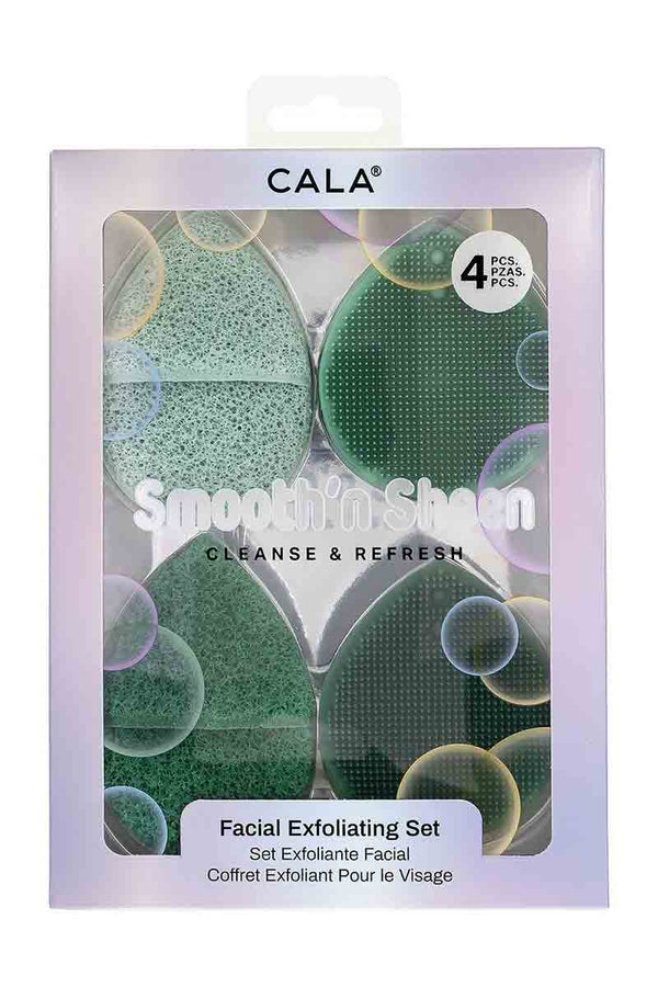 Cala Smooth'n Sheen - Facial Scrubs Green ( 4 Unidades )