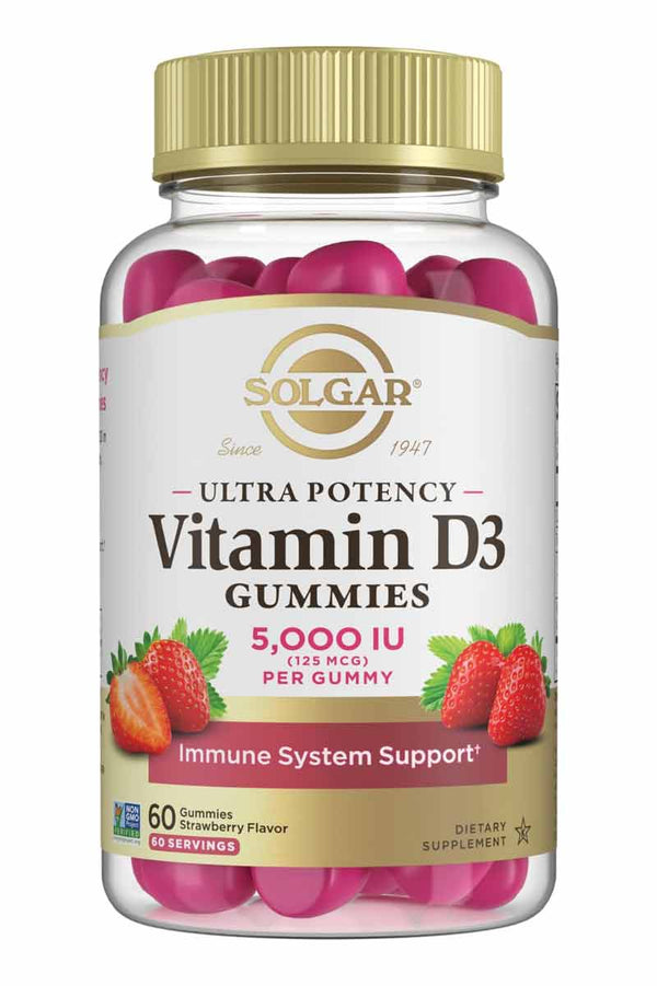 Solgar Ultra Potency Vitamin D3 5000 IU 60 Gummies