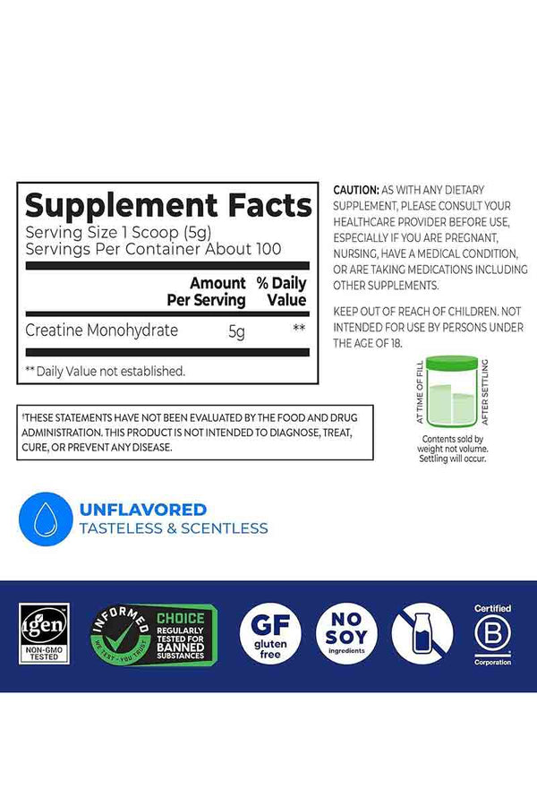 Orgain Creatine Micronized Monohydrate 675g