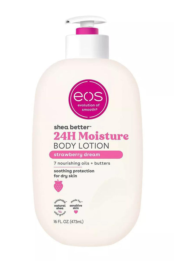Eos Shea Better 24H Moisture Body Lotion Strawberry Dream 16 oz