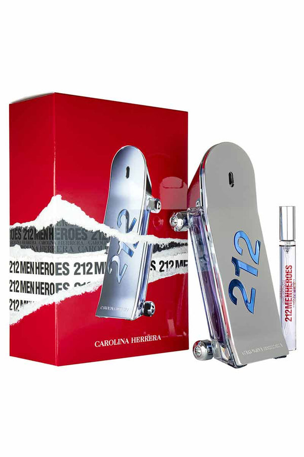 Carolina Herrera Set 212 Men Heroes Eau De Toilette + Perfume Viajero