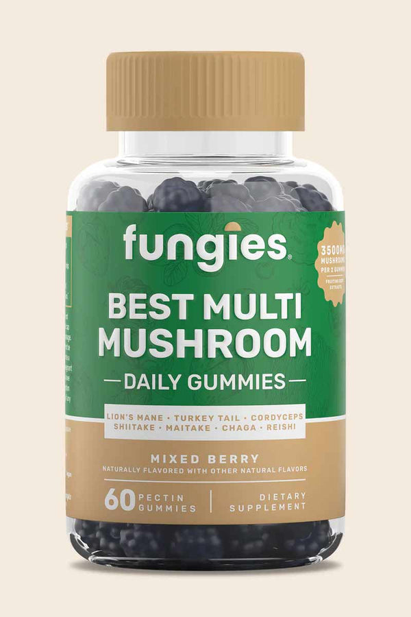 Fungies - Las mejores gomitas multihongos Mixed Berry 60 Gummies