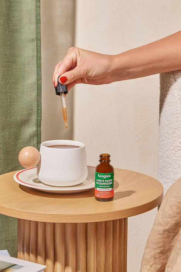 Funguies - Gotas líquidas de hongo melena de león Flavor Coffe 30 ml