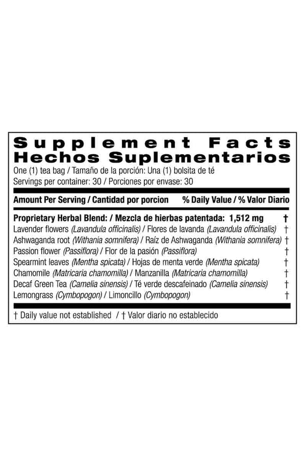 Bio Nutrition Bedtime ZZZ Wellness Tea 45 g 30 Bolsitas De Té