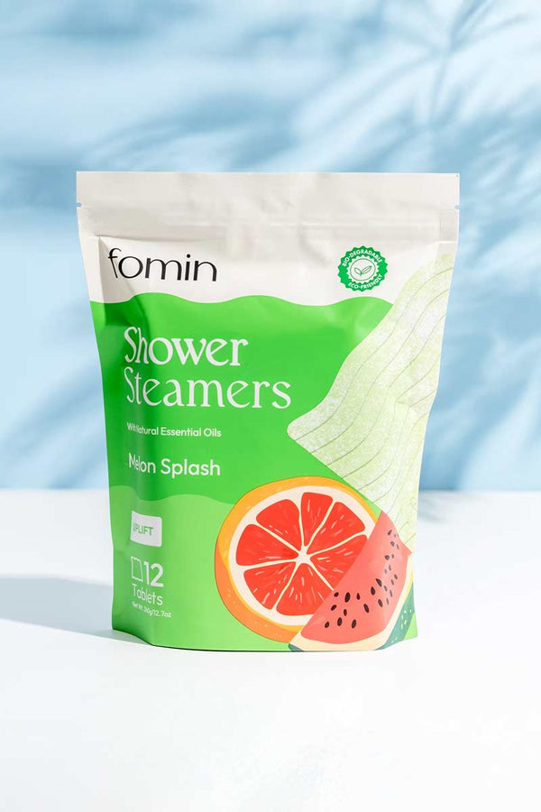 Fomin Shower Steamers - Vaporizadores de ducha Melon Splash 12 Tabletas
