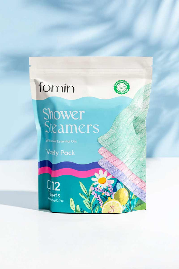 Fomin Shower Steamers - Vaporizadores de ducha Variety Pack 12 Tabletas