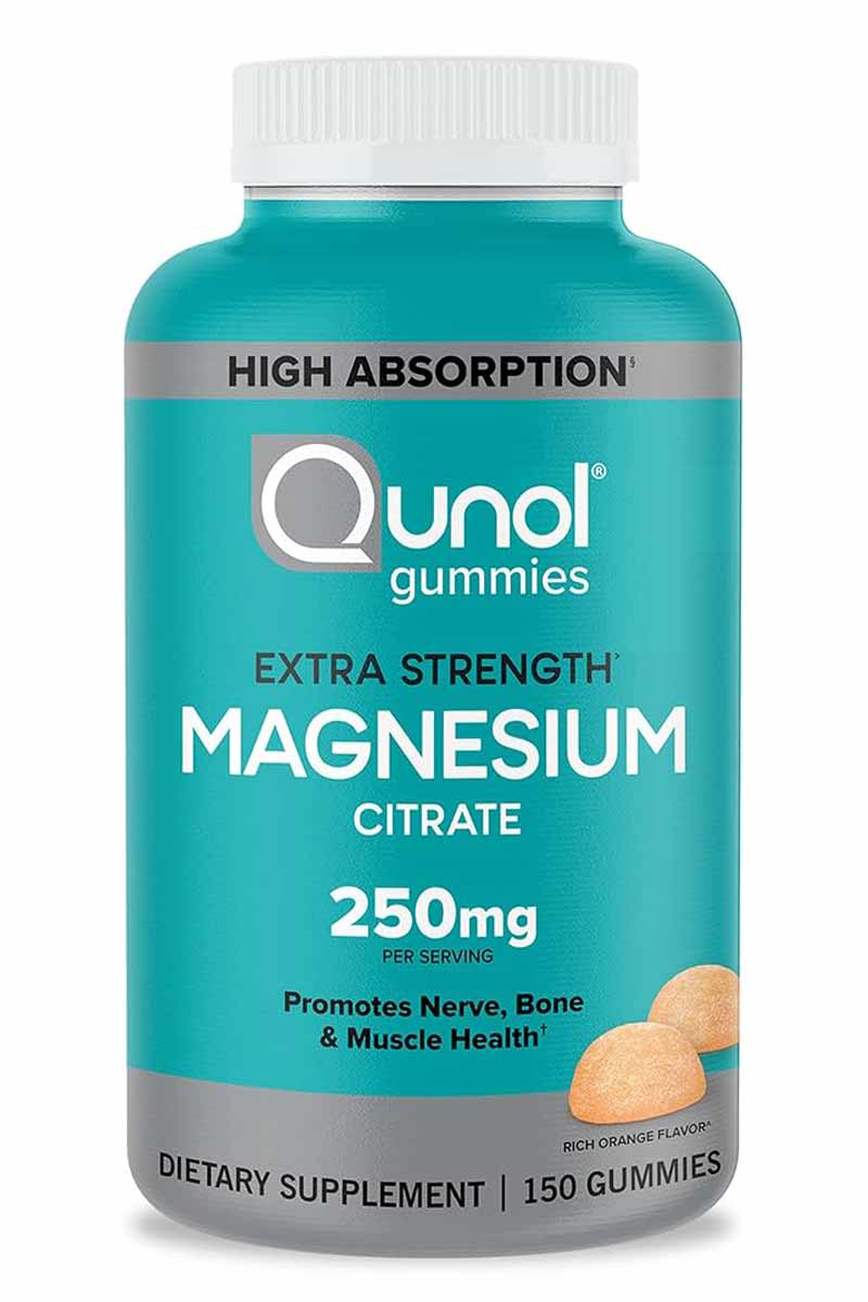Qunol Gummies Extra Stength Magnesium Citrate 250 mg 150 Gummies