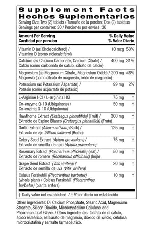 Bio Nutrition Blood Pressure - Bienestar De La Presion Arterial 60 Tabletas