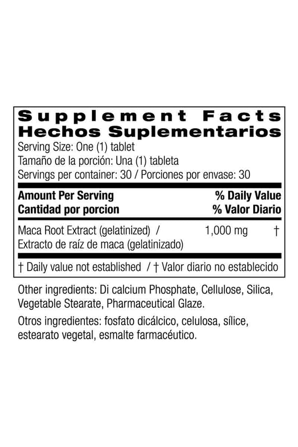 Bio Nutrition Maca-Max Once Daily - Apoyo De La Salud Sexual 30 Tabletas