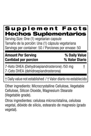 Bio Nutrition 7-Keto DHEA 50 mg 50 Capsulas