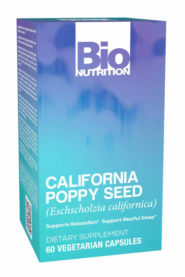 Bio Nutrition California Poppy Seed - Apoya La Relajacion 60 Capsulas