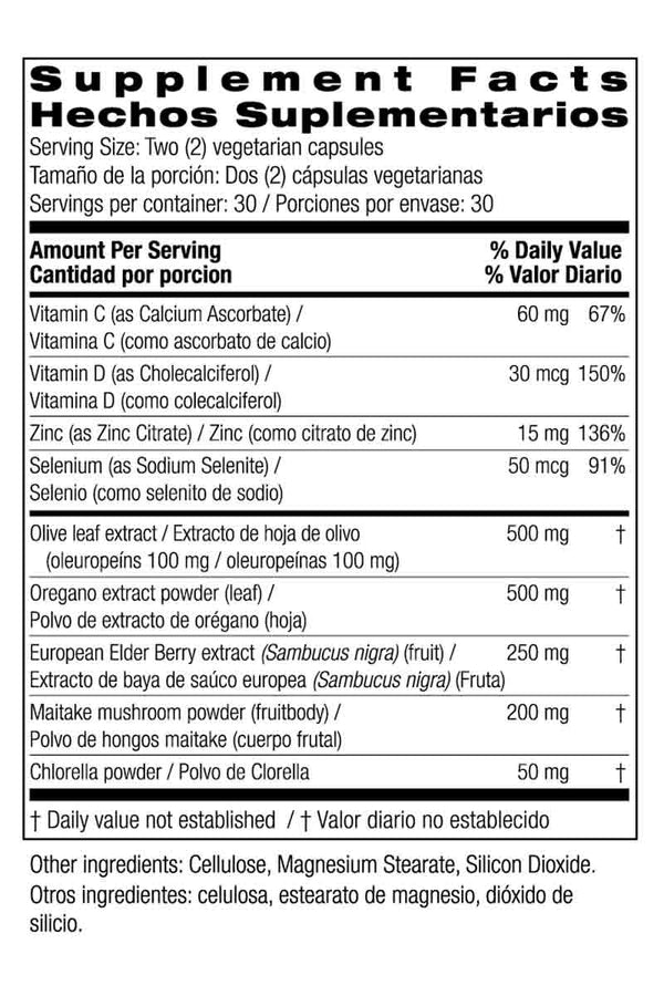 Bio Nutrition Immune Wellness - Apoyo inmunológico 60 Capsulas