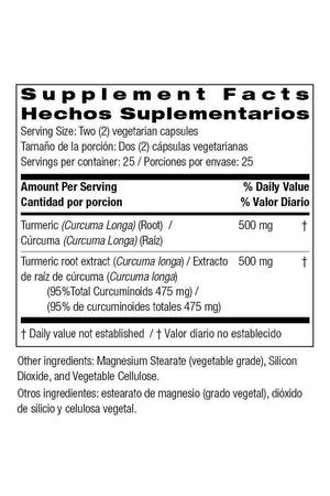 Bio Nutrition Turmeric Curcumin 500 mg 50 Capsulas