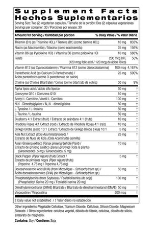 Bio Nutrition Brain Wellness - Binestar Celebral 60 Capsulas