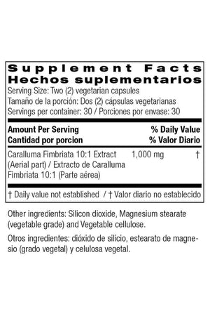 Bio Nutrition Caralluma - Control Del Apetito 60 Capsulas
