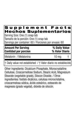 Bio Nutrition Melatonin 10 mg 60 Tabletas