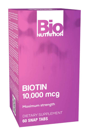 Bio Nutrition Biotina 10.000 mcg 60 Tabletas
