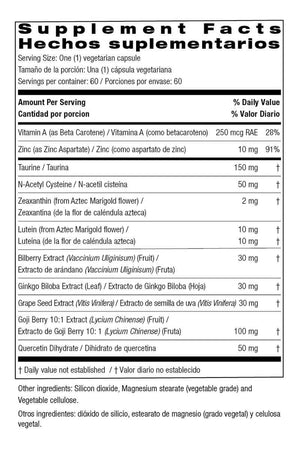 Bio Nutrition Eye Wellness - Apoyo Salud Ocular 60 Capsulas
