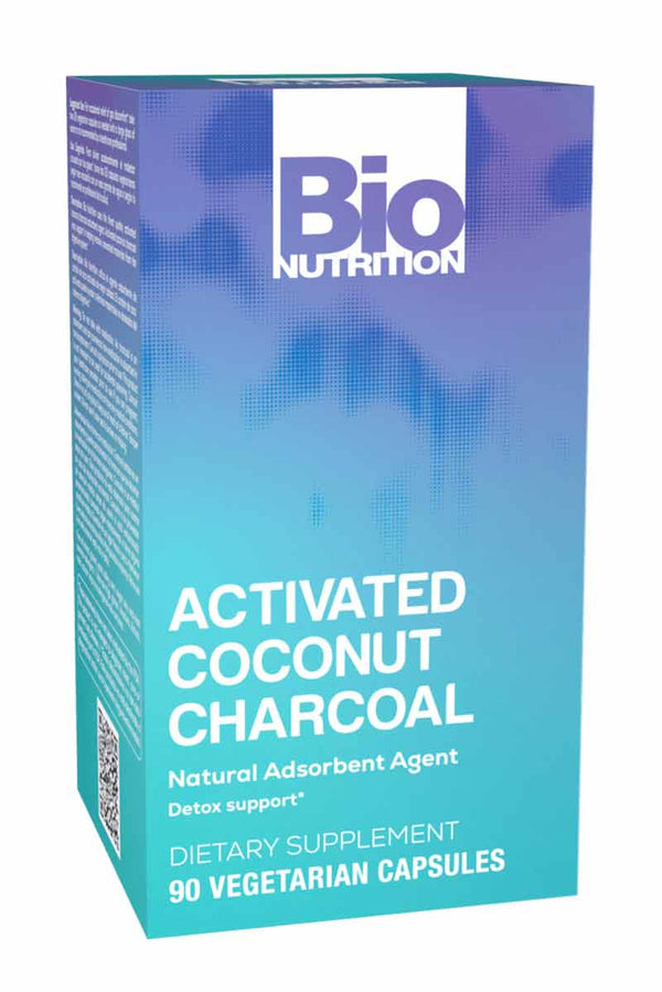 Bio Nutrition Activated Coconut Charcoal - Soporte De Desintoxicacion 90 Capsulas