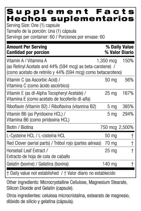 Bio Nutrition Premium Hair, Skin & Nails 60 Capsulas