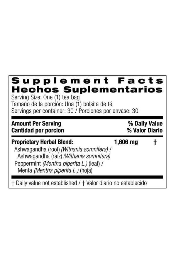 Bio Nutrition Ashwagandha Tea 48.2 g 30 Bolsitas De Té