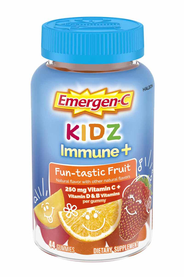 Emergen-C Kidz Fun-tastic Fruit -  para el Sistema Inmunológico 44 Gummies