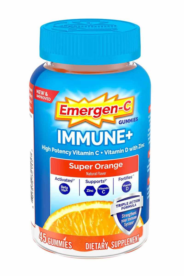Emergen-C Immune + Super Orange 45 Gummies