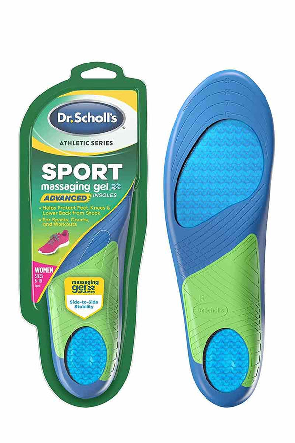 Dr. Scholl's Athletic series - Plantillas de Masaje Deportivo Avanzadas para Mujer Tallas 6-10