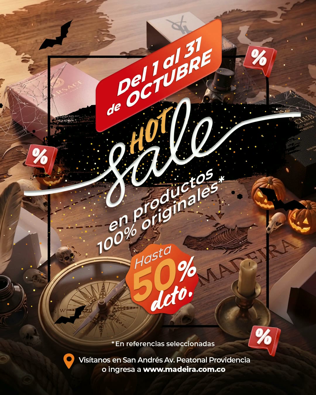 Hot Sale de octubre en Madeira: hasta 50% de descuento en productos 100% originales, del 1 al 31 de octubre
