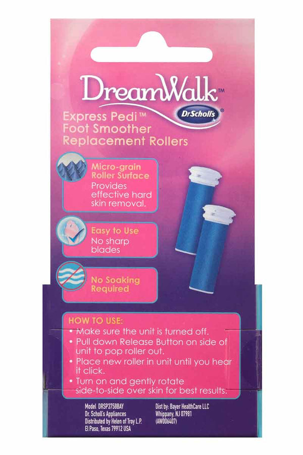 DR. SCHOLL Rodillos de repuesto para suavizante de pies DreamWalk Express Pedi