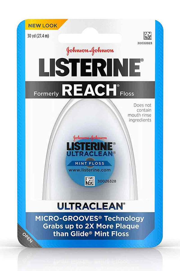 Johnson & Johnson Listerine Ultraclean Mint Floss de 30 yd