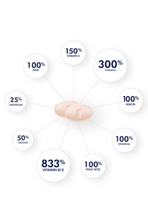 ONE A DAY PROACTIVE Hombres y mujeres 65+ 150 Cápsulas