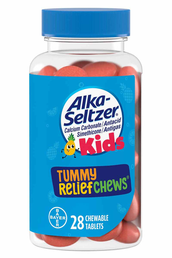 Alka-Seltzer Kids Tummy ReliefChews Fruit Punch 28 tabletas masticables