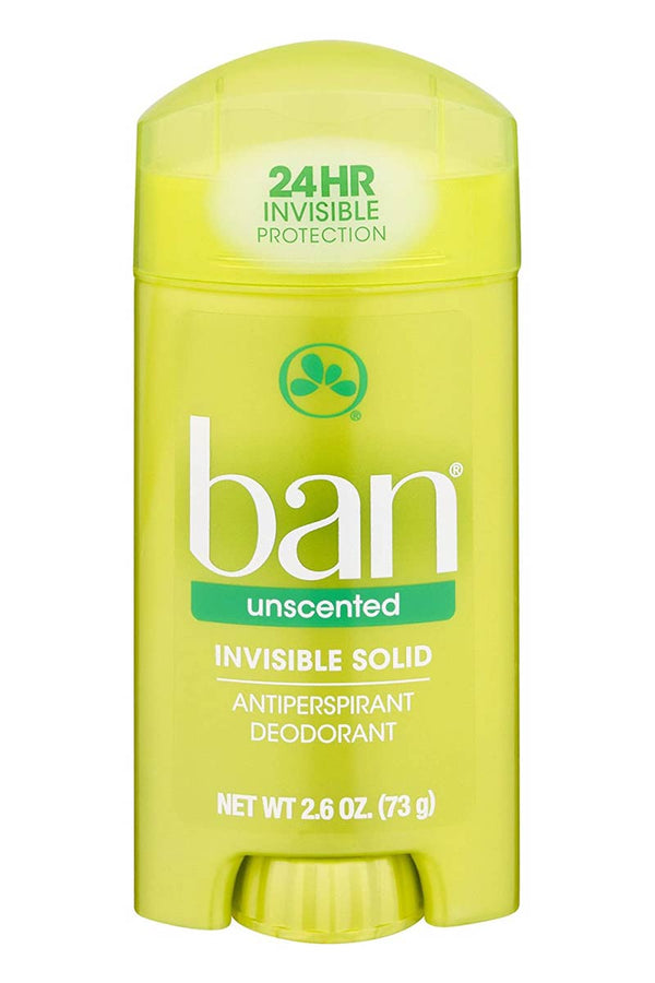 Ban Unscented Invisible Solid Antiperspirant Deodorant 73 g