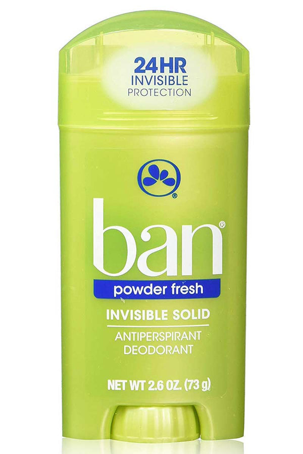 Ban Powder Fresh Invisible Solid Antiperspirant Deodorant 2.6 oz