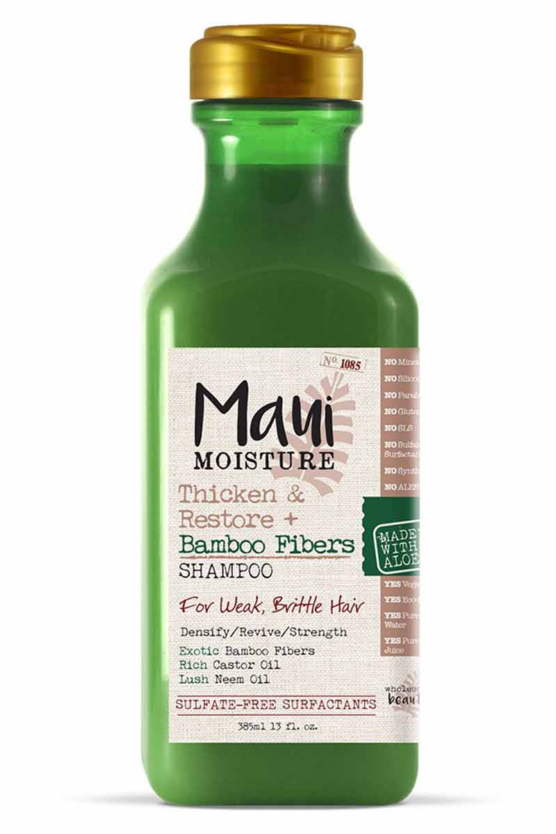 Maui Moisture Thicken & Restore + Champú De Fibra De Bambú 385 ml