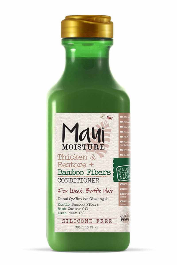 Maui Moisture Thicken & Restore + De Fibra De Bambú Conditioner 385 ml