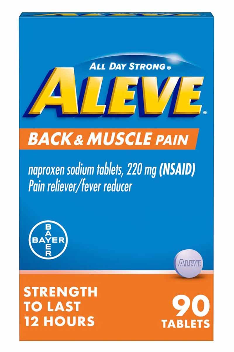 Aleve Back & Muscle Pain - Alivio Del Dolor de espalda y dolor muscular 90 Tbaletas
