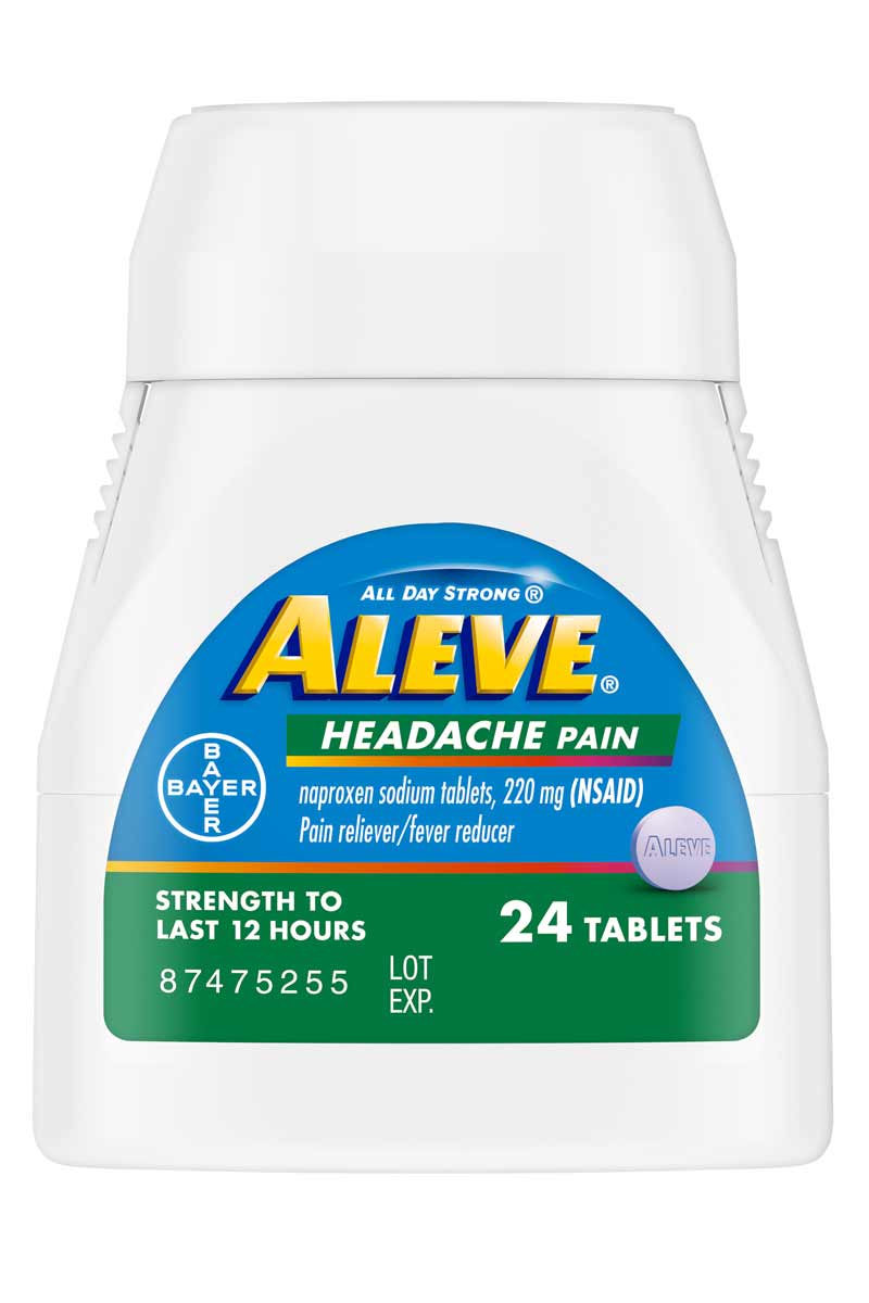 Aleve Headache Pain - Tabletas para el dolor de cabeza 24 tabletas