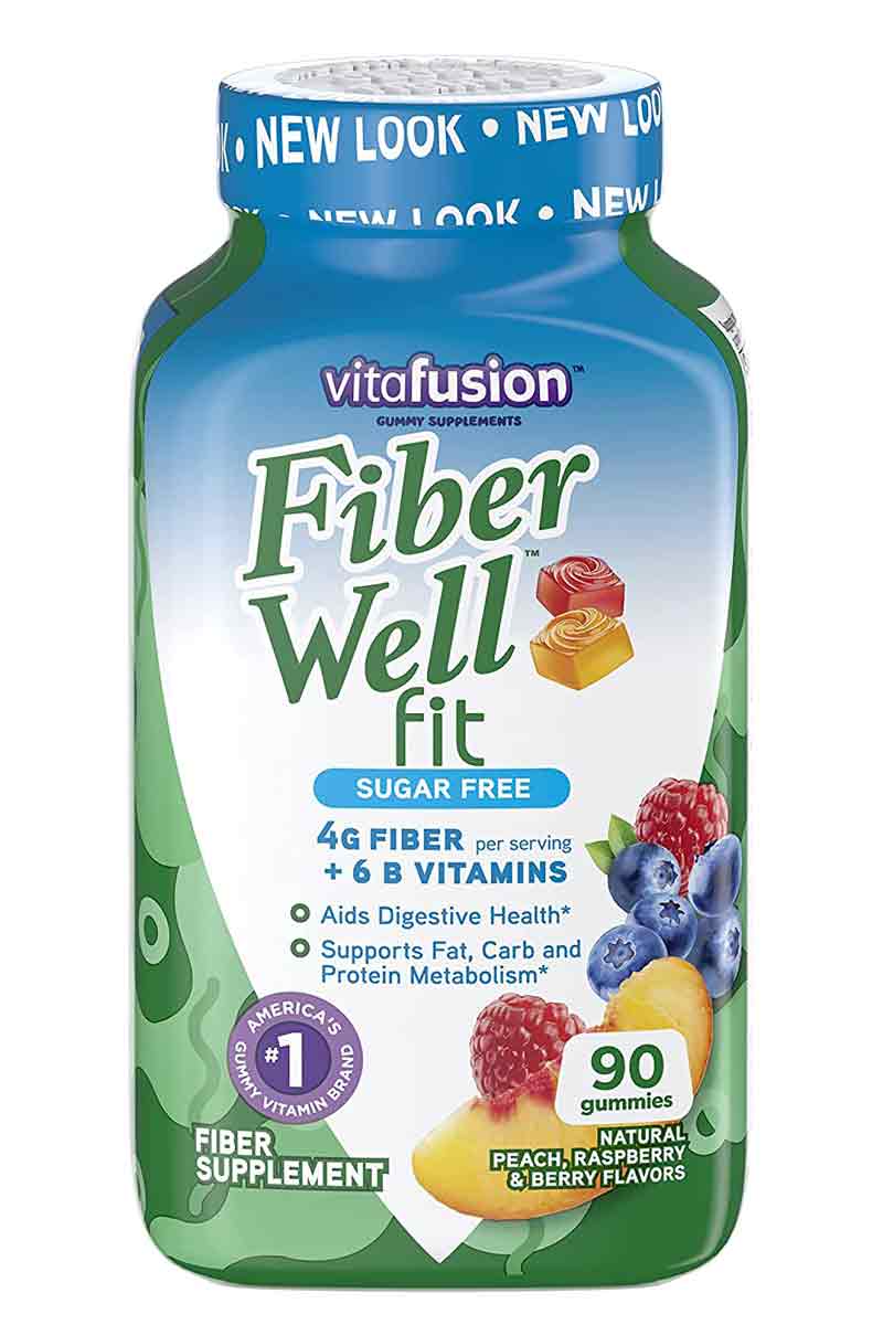 Vitafusion Fiber Well Fit Sugar Free 90 Gomas