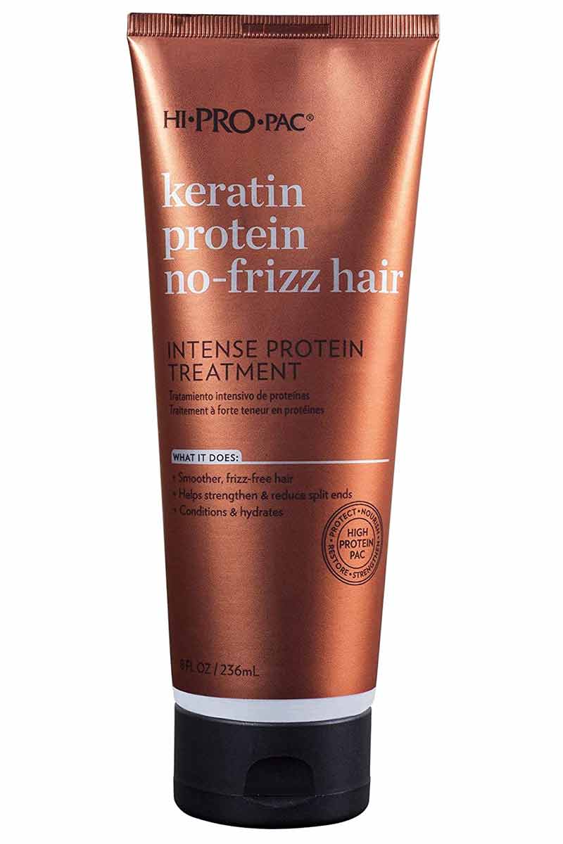 Hi Pro Pac Keratin Protein No Frizz Hair - Tratamiento intensivo de proteínas para cabello encrespado 236 ml