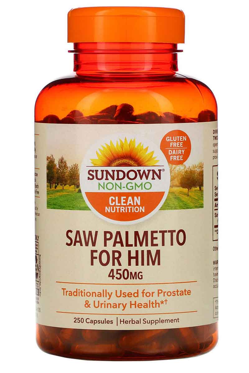 Sundown Saw Palmetto For Him 450 mg 250 Capsules