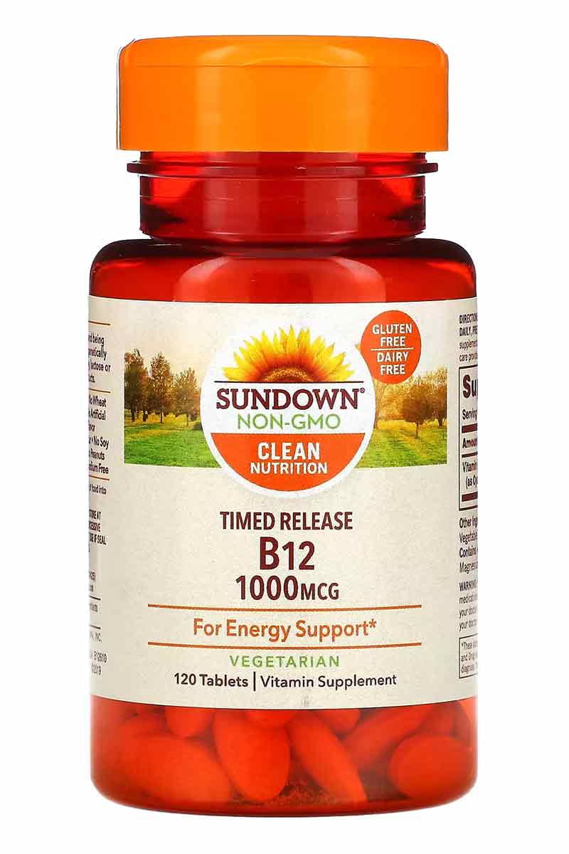 Sundown Timed Release B12 1000 mcg 120 tabletas