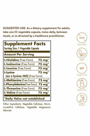 Solgar Essential Amino Complex free form 90 capsulas