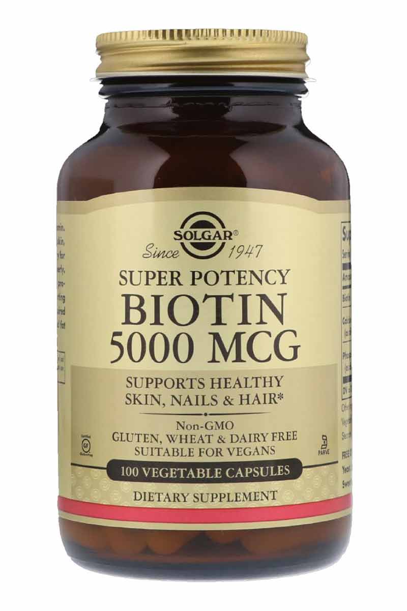 Solgar Super Potency Biotin 5000 mcg 100 capsulas